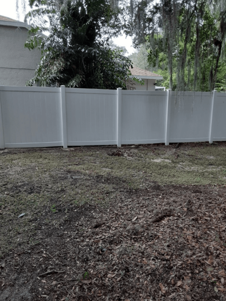Fence pressure washing in Brandon