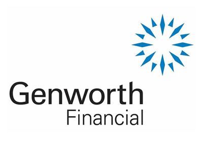 A logo for genworth financial with a blue star on a white background.
