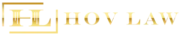 The logo for hl hoy law is a gold logo on a white background.