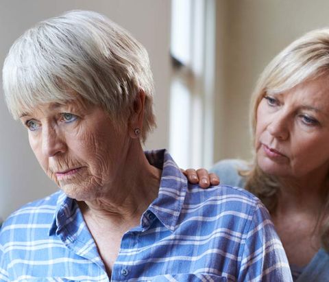 WI Depression Counseling — Serious Senior Woman With Adult Daughter in Appleton, WI