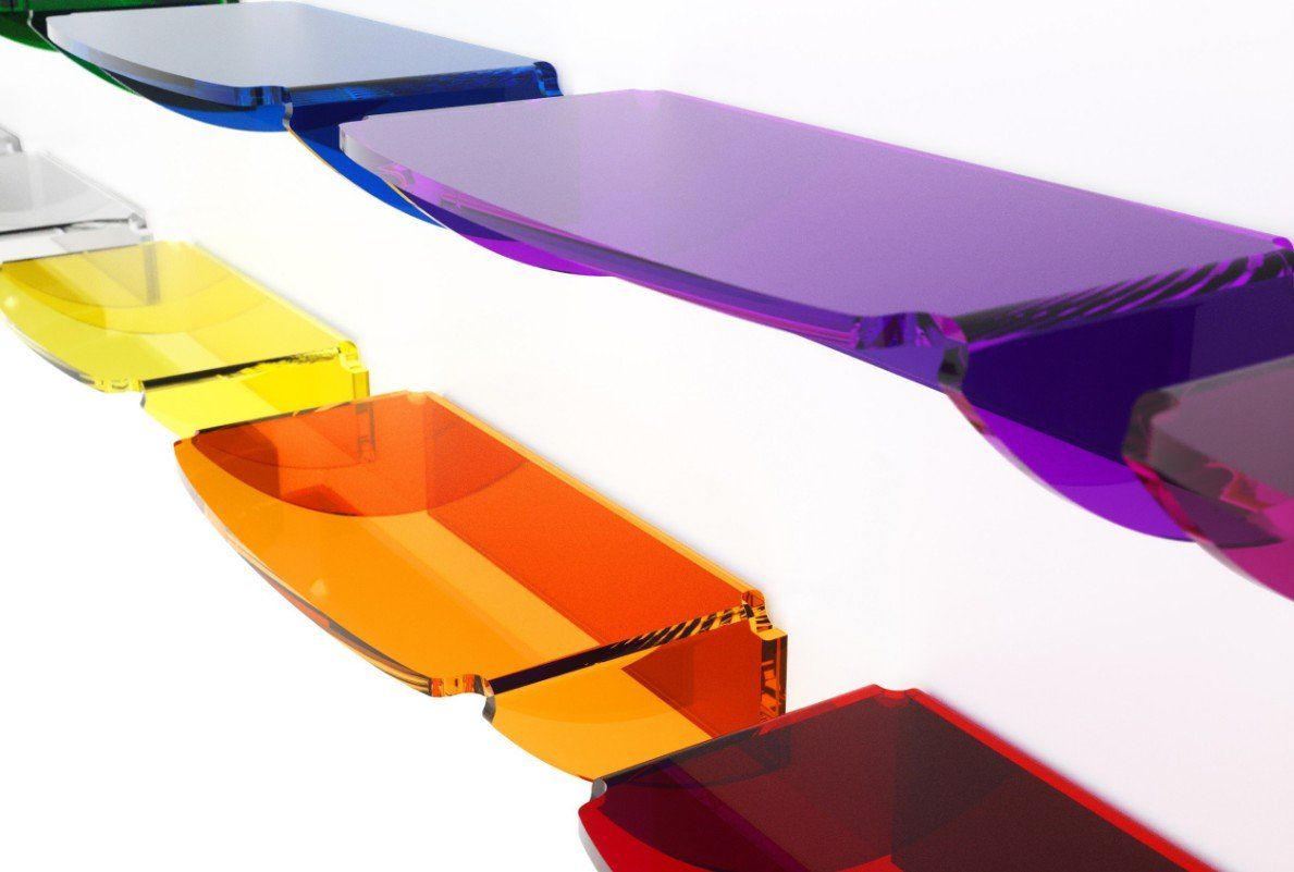 MENSOLA COLORATA PLESSIGLASS BAGNO PETROZZI SIREA CHIAVARI