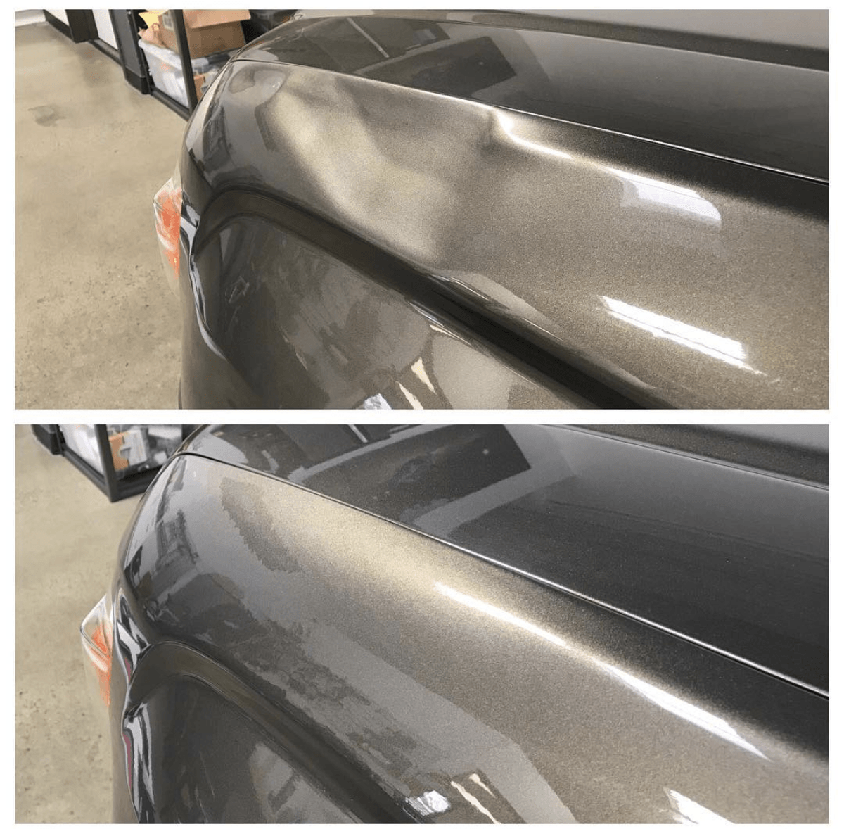 Paintless dent removal near Austin Texas before and after