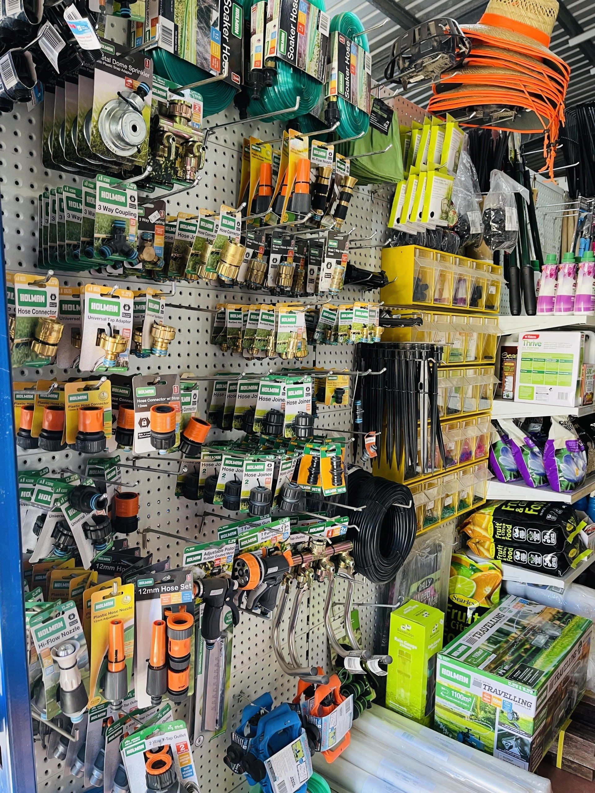 A store filled with lots of gardening tools and supplies.