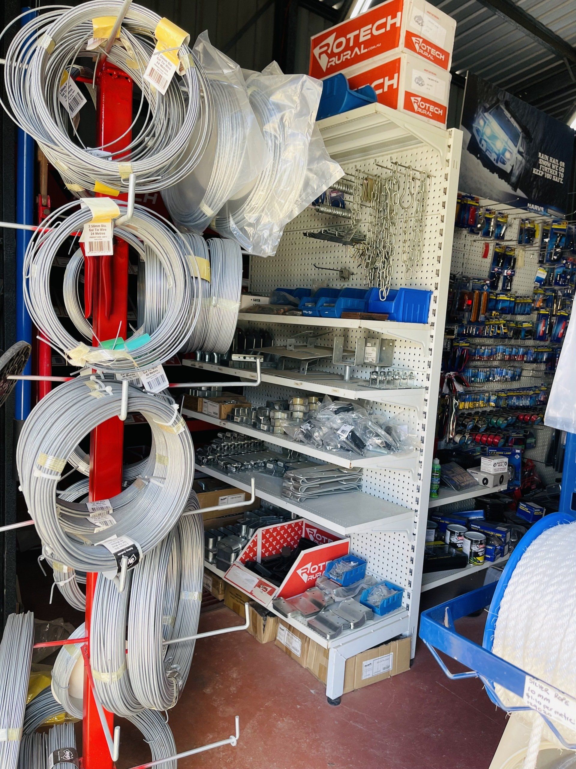 A store filled with lots of wire and other items.