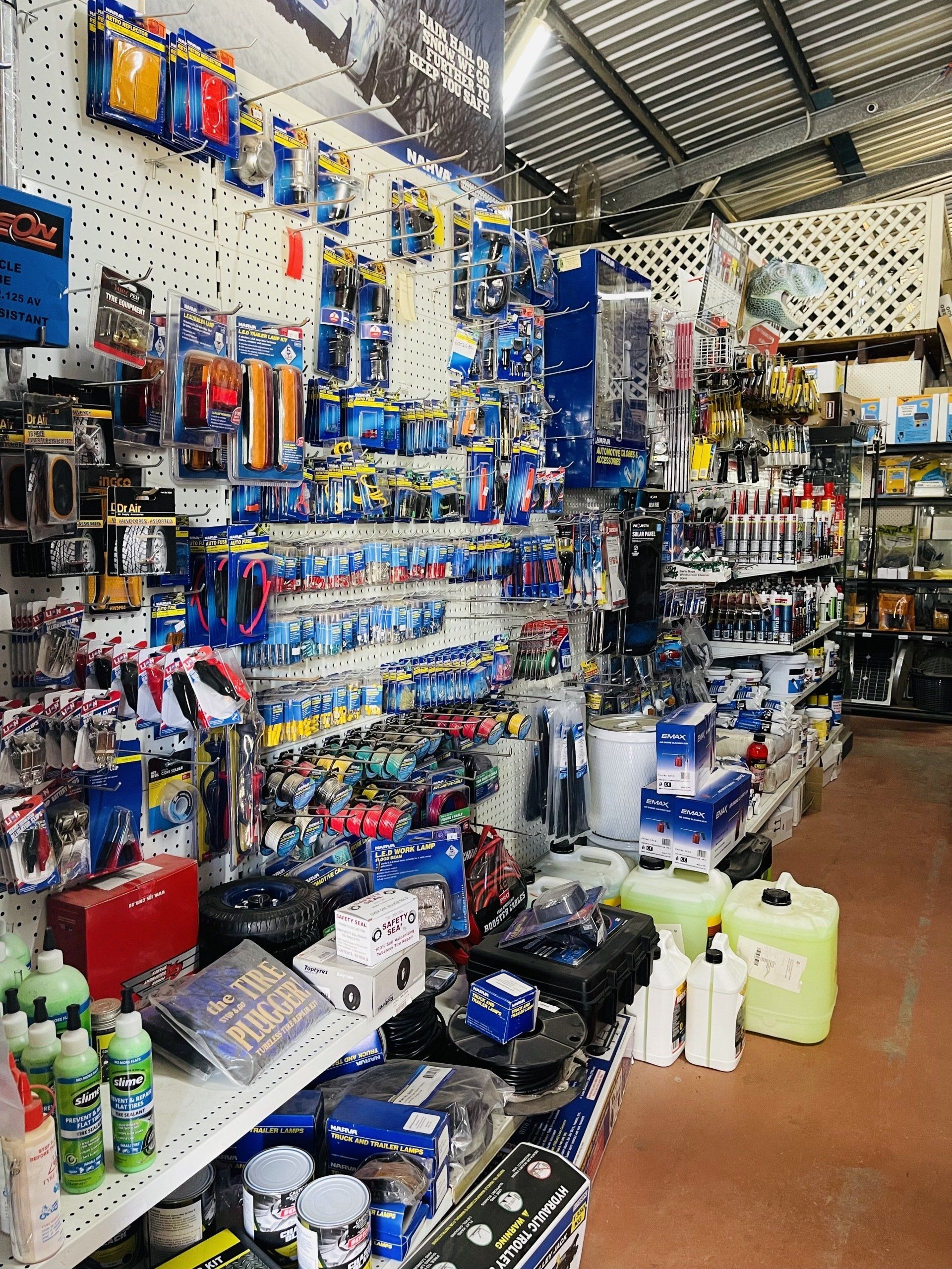 A store filled with shelves filled with lots of items.