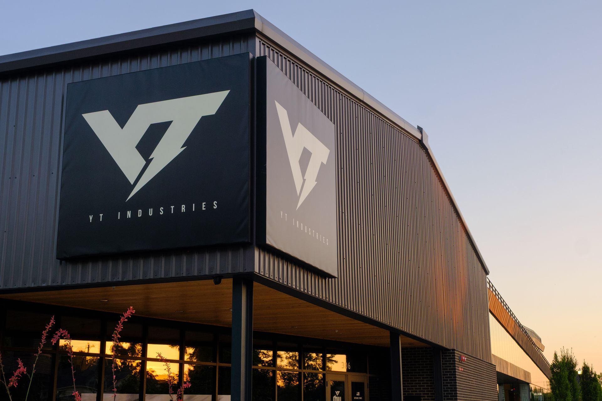 A modern building with a 