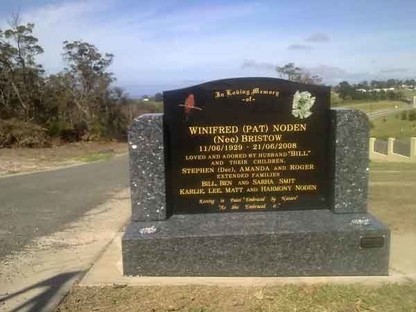 black gold headstone