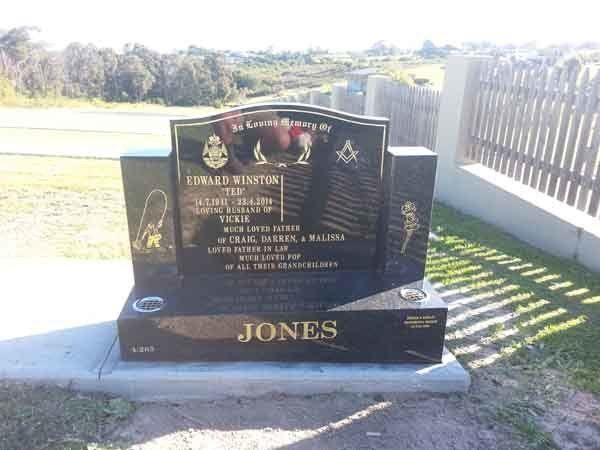 decorative headstone