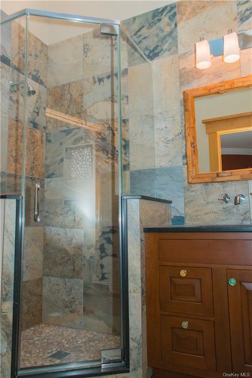 New Shower Bathroom —Fishkill, NY — Hudson Valley Cabinet and Woodworking Inc