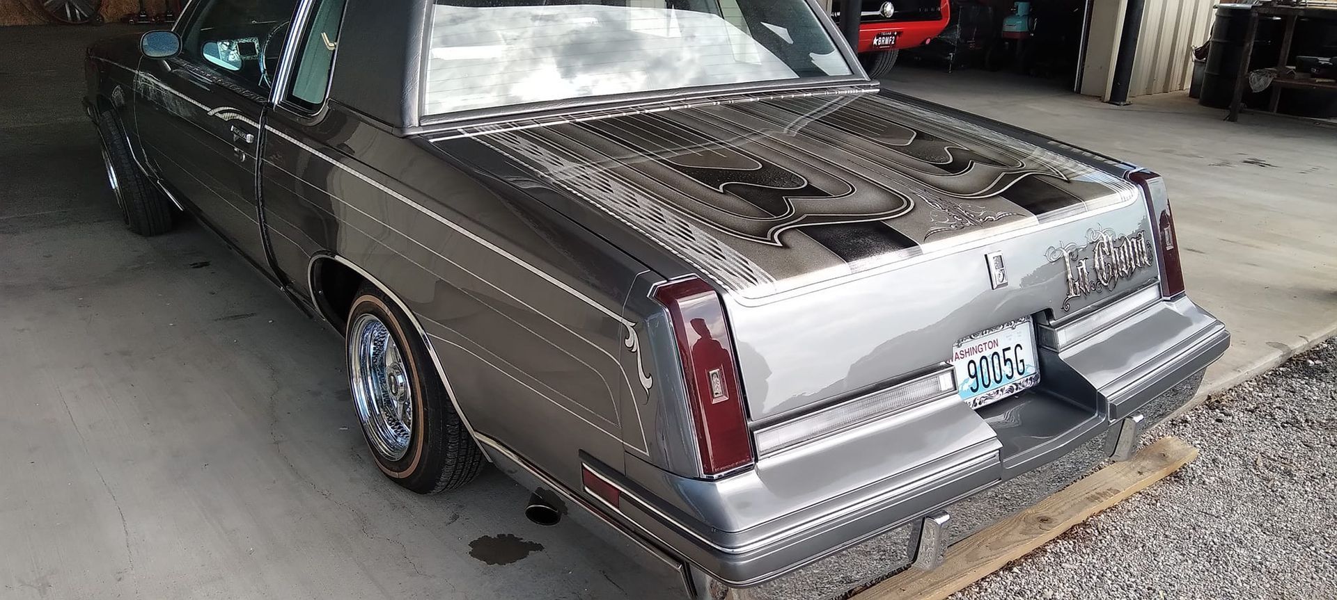 showing the detailing of a car 