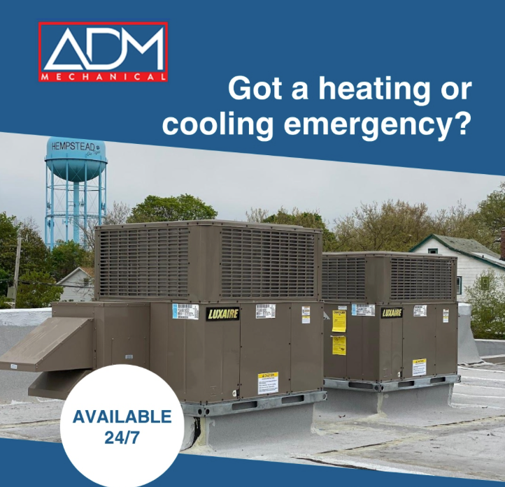 A fujitsu air conditioner is mounted on the side of a house.