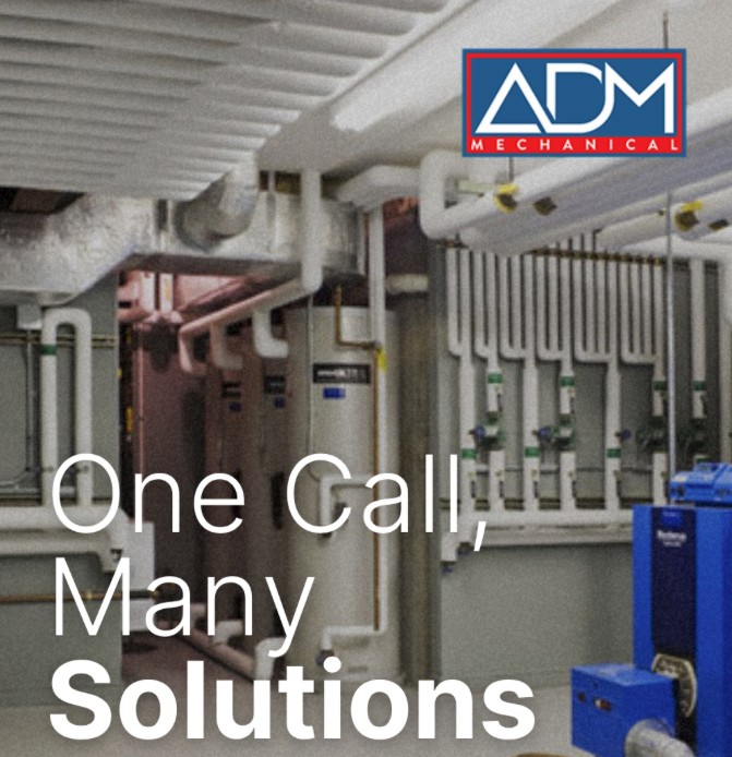 A gray air conditioner is sitting on a concrete platform outside of a house.