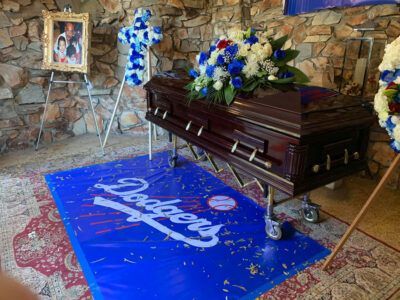 Viewing for loved one who enjoyed the LA Dodgers - Customizable funerals at Torres Cremation and Burial Services in CA