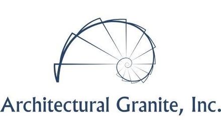Architectural Granite, Inc. logo with stylized gray arch and spiral design above the company name