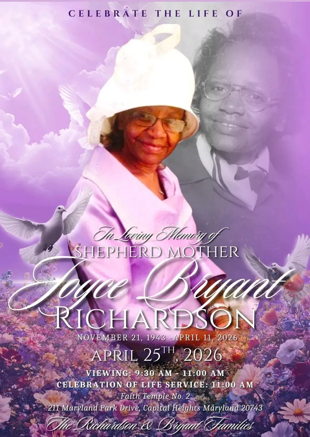Mother Joyce Bryant Richardson