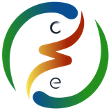 Logo of Chi Energy, featuring symbols of the five elements in Qigong practice