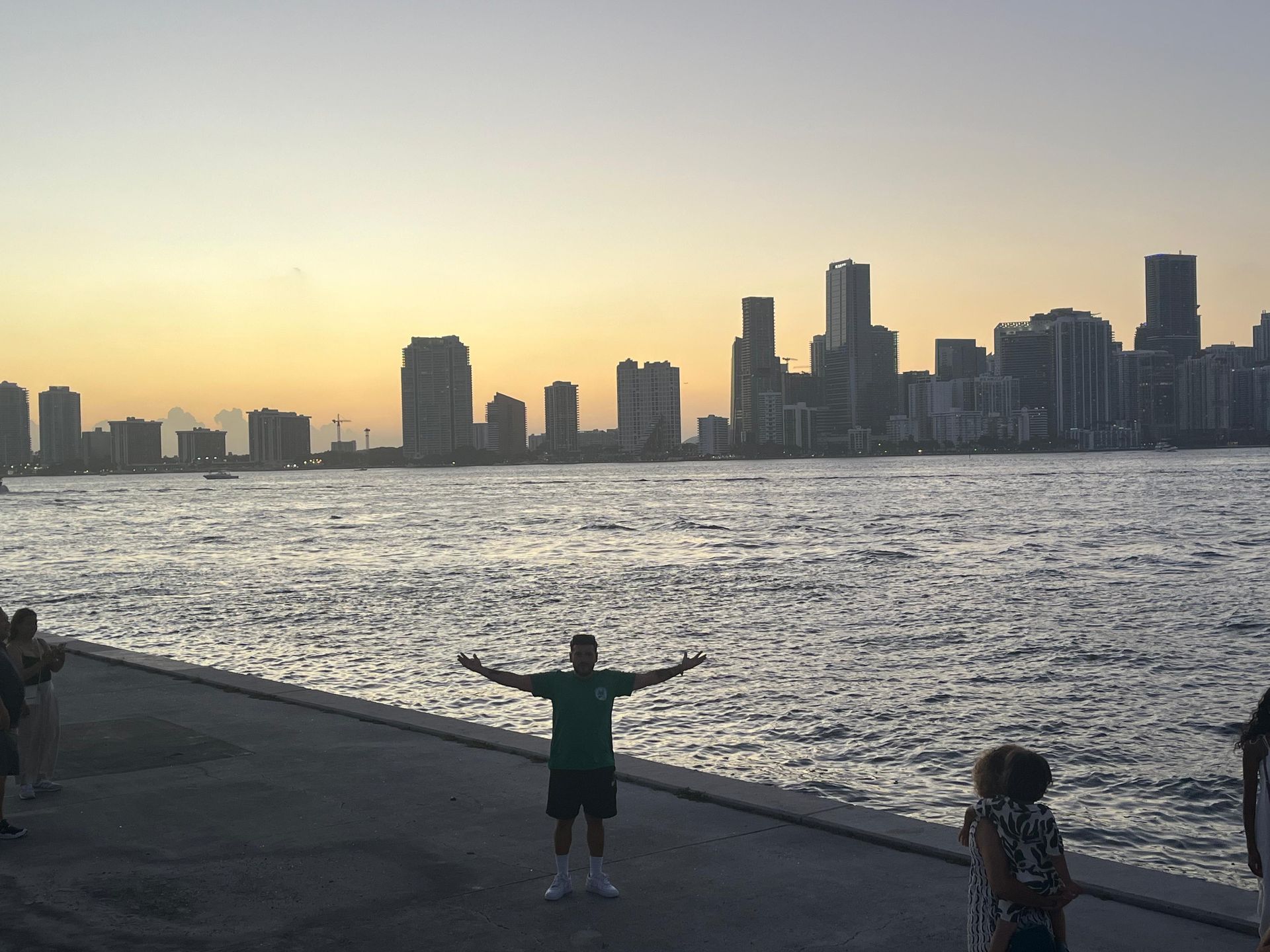 Miami Sunset Skyline spot of the Bus tour in Miami Florida