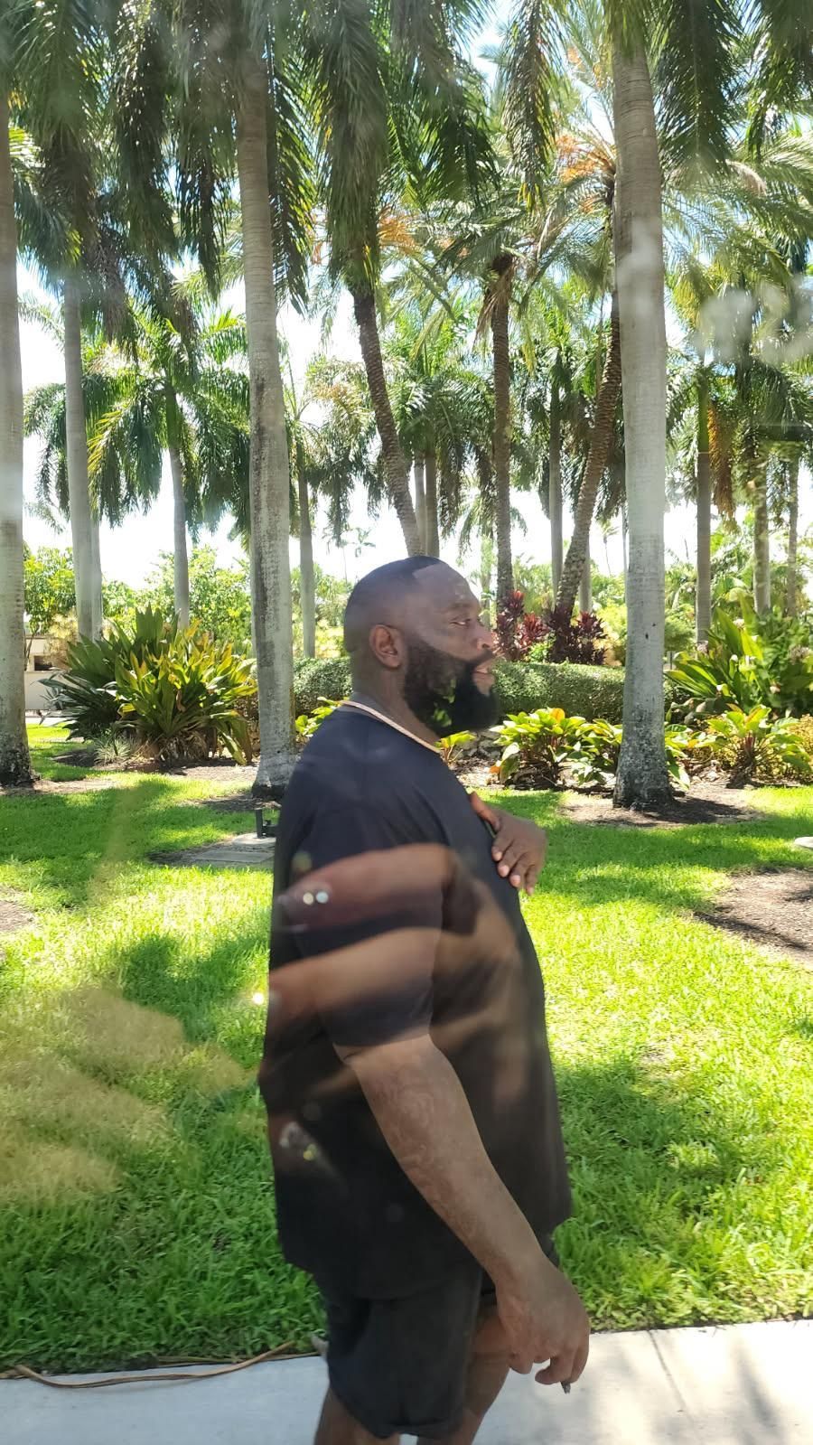 Rick Ross Seen on the Miami Star island City Tour 