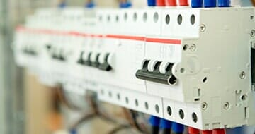 Electrical Switch Lined Up — Electrical Services in Charlotte NC