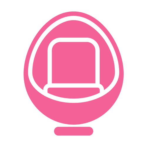 custom egg chair icon