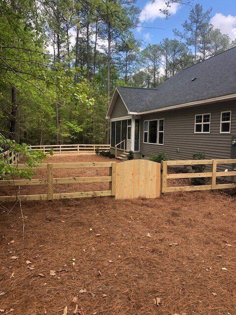 Mini Wood Fence Gate — Raeford, NC — Professional Fence Company