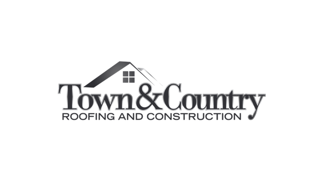 Town & Country Roofing and Construction logo on a white background