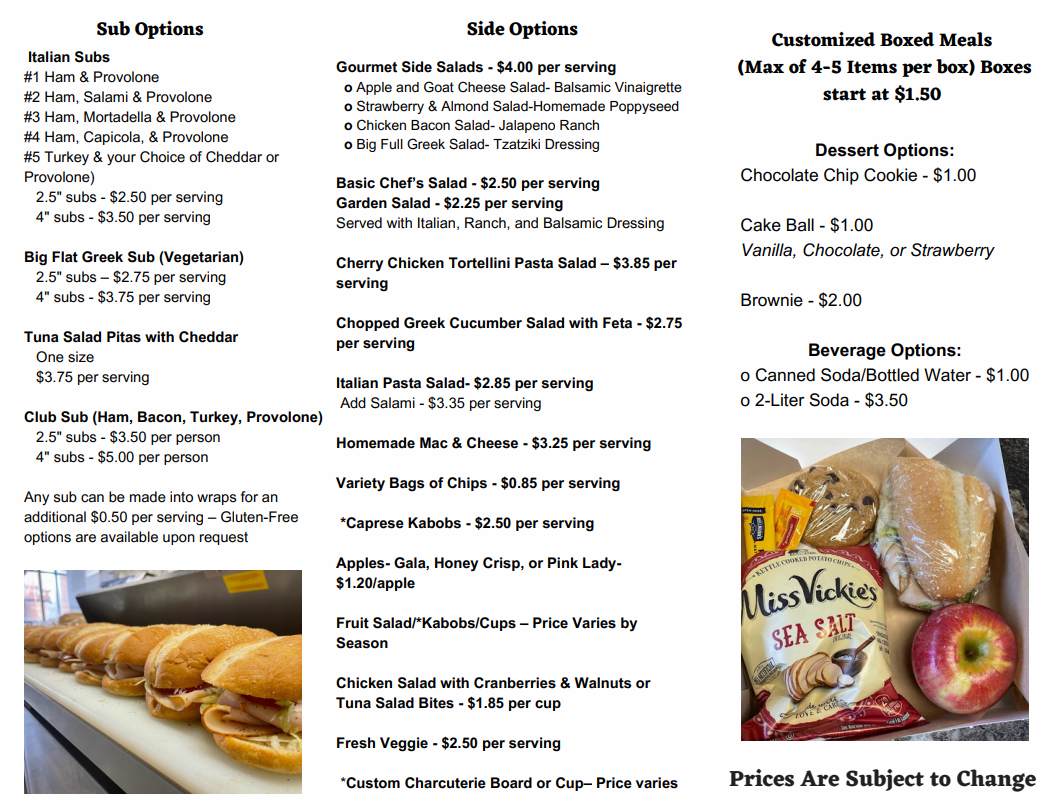 Catering Menu - Adrian, MI - Downtown Dempsey’s