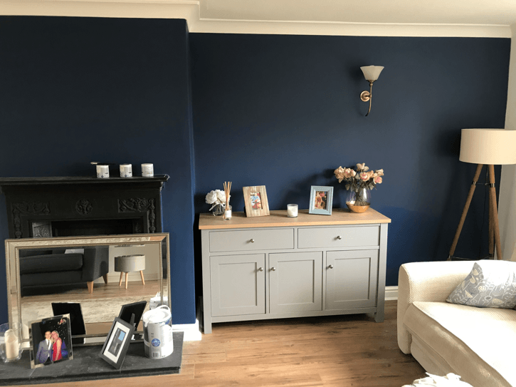 Interior painting and decorating work