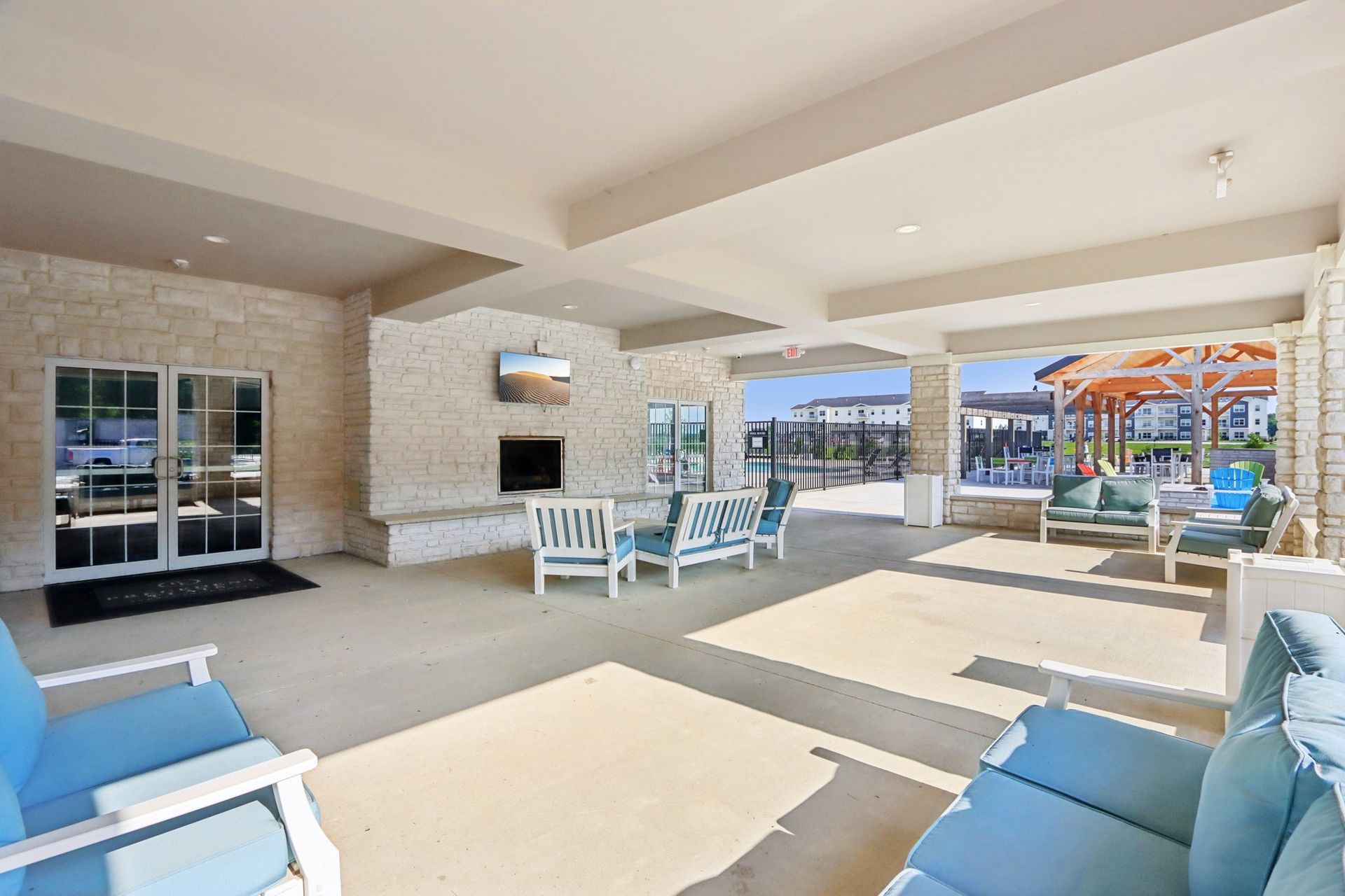 Precedent Flats Amenities - Outdoor Living Area