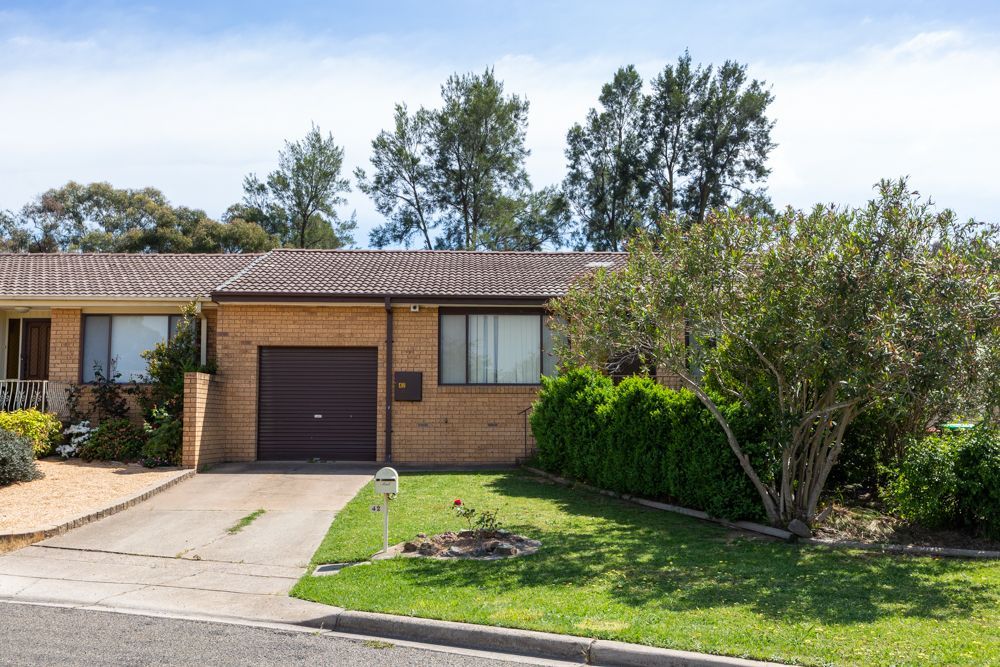 Green backyard with lawn, trees, shrubs, and clothesline.
