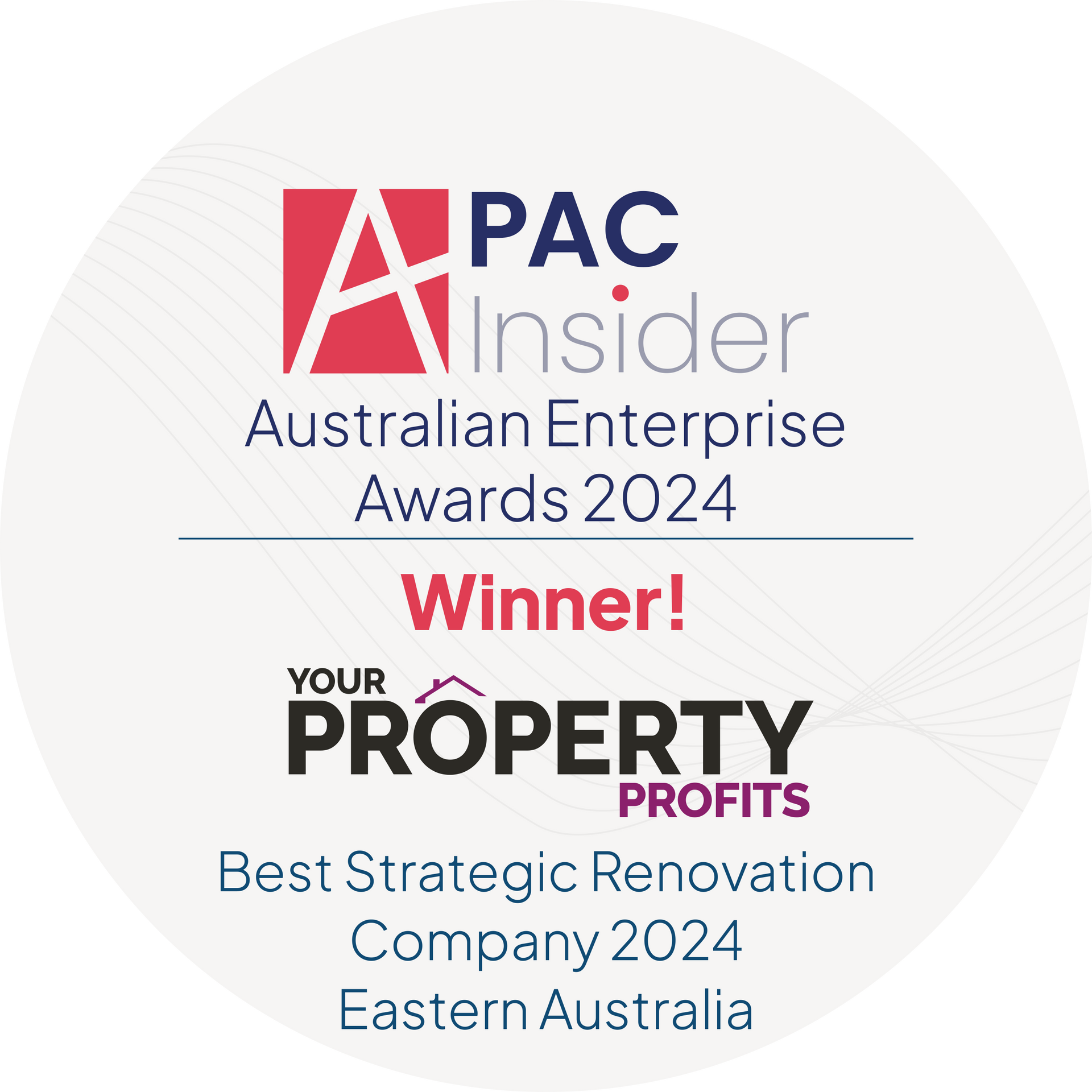 Award badge: PAC Insider winner for 