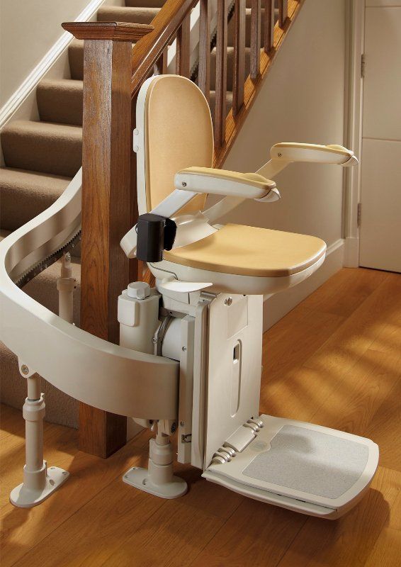 New curved stairlift, chairlift, Brooks 180 T565