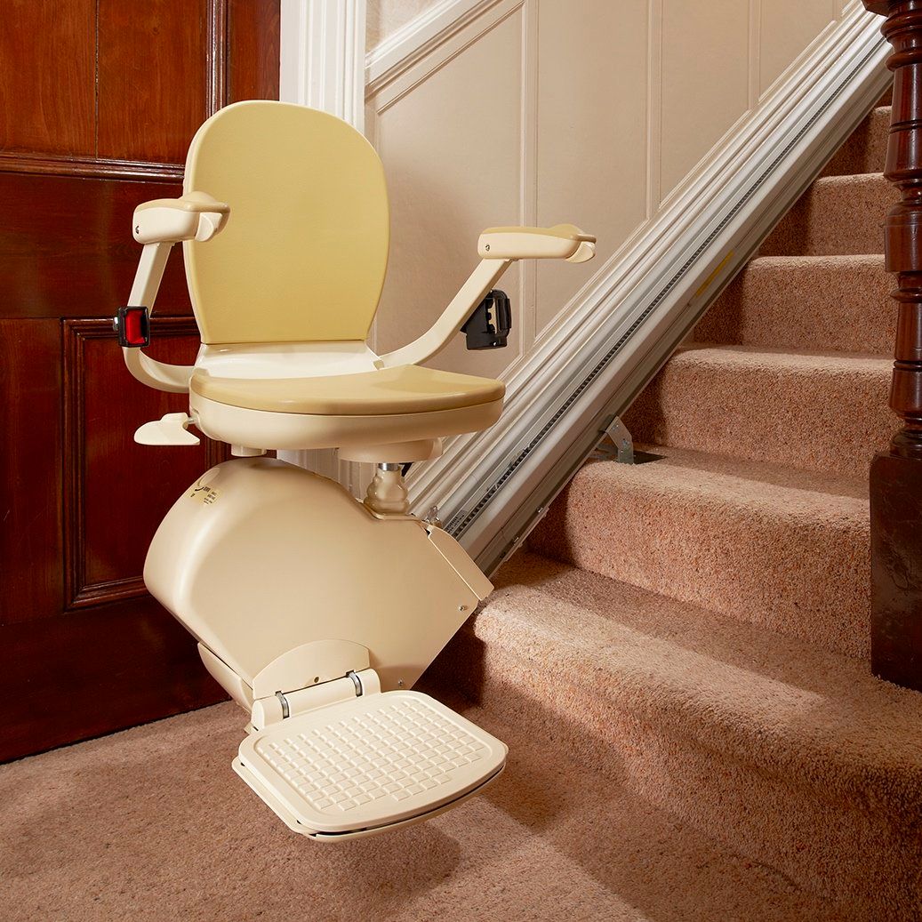Helping Hand Stairlifts Manchester supply and fit straight stairlifts.