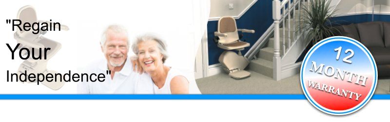 Stairlifts fitted from £695 Straight and £1995 Curved, New and Reconditioned
