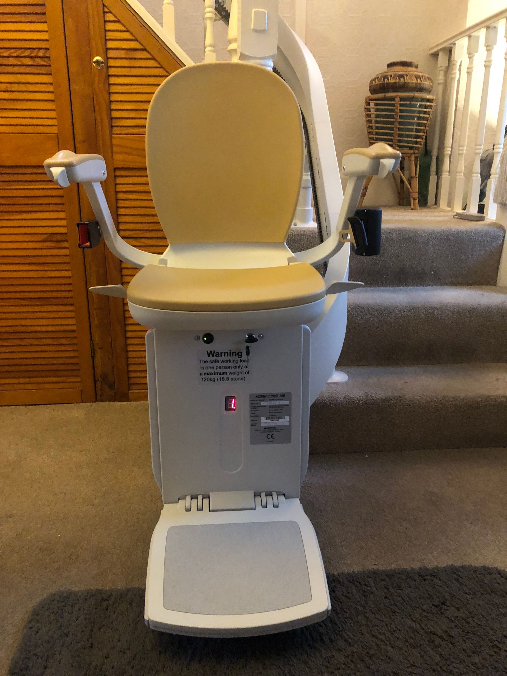 Factory Reconditioned Brooks 180 T565 Curved stairlift