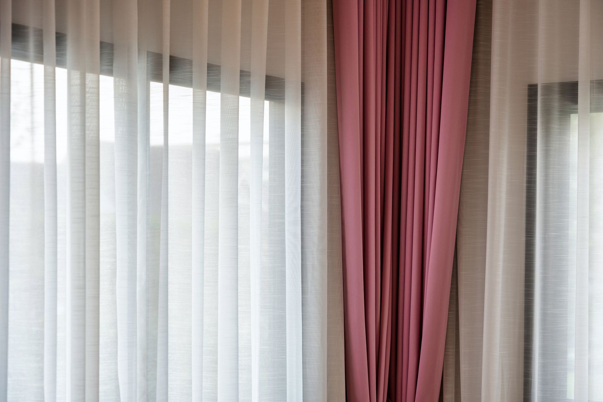 Pink And White Curtains — Hamilton, NZ — Tailor Made Drapes Ltd 