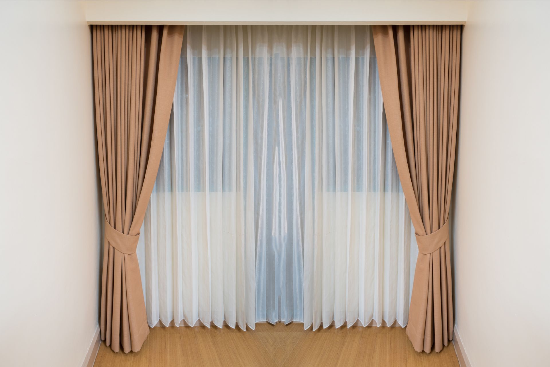 White And Brown Curtains — Hamilton, NZ — Tailor Made Drapes Ltd   