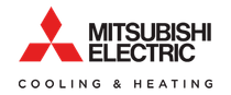 Mitsubishi Electric logo with a red diamond logo and text reading 