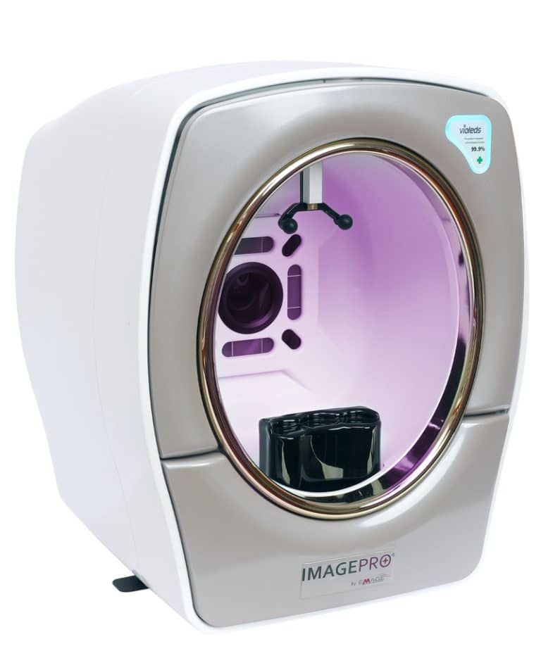 AI skin analysis imaging system in use at Longevity 360 Med Spa