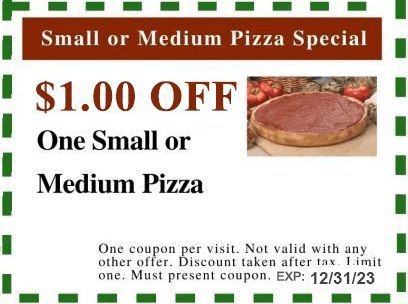 Discount Coupons — Highland, IN — Arrenello's Pizza