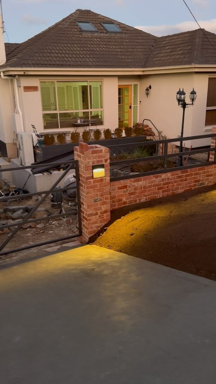 House With Brick Fence and Gate — Demetrius Projects in Queanbeyan East, NSW