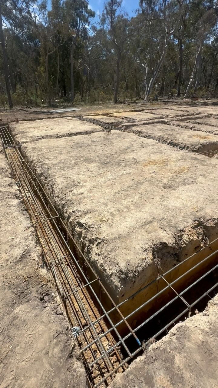 Foundation Trench With Rebar Framework — Demetrius Projects in Queanbeyan East, NSW