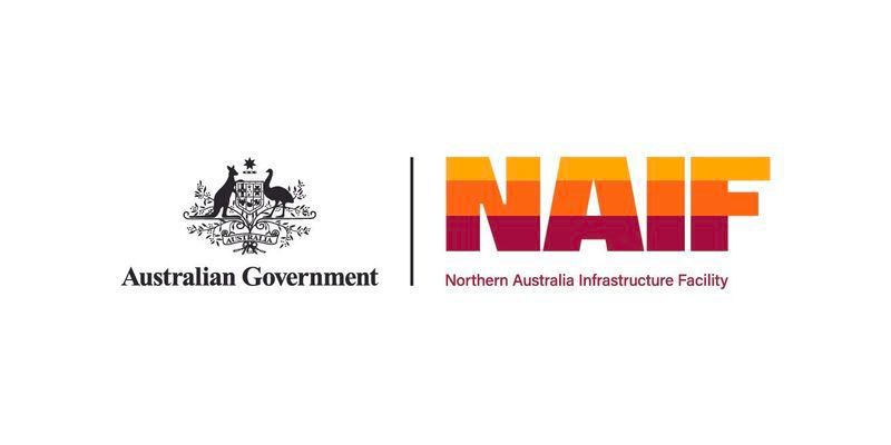 Australian Government and Northern Australia Infrastructure Facility (NAIF) logos side-by-side.
