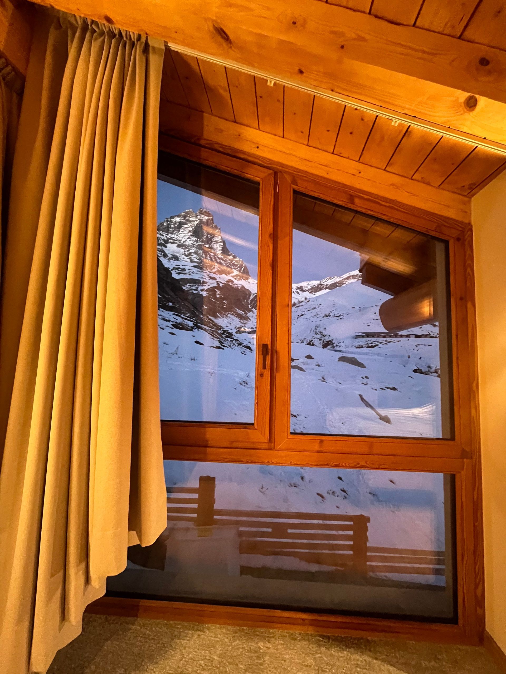 view from the chalet