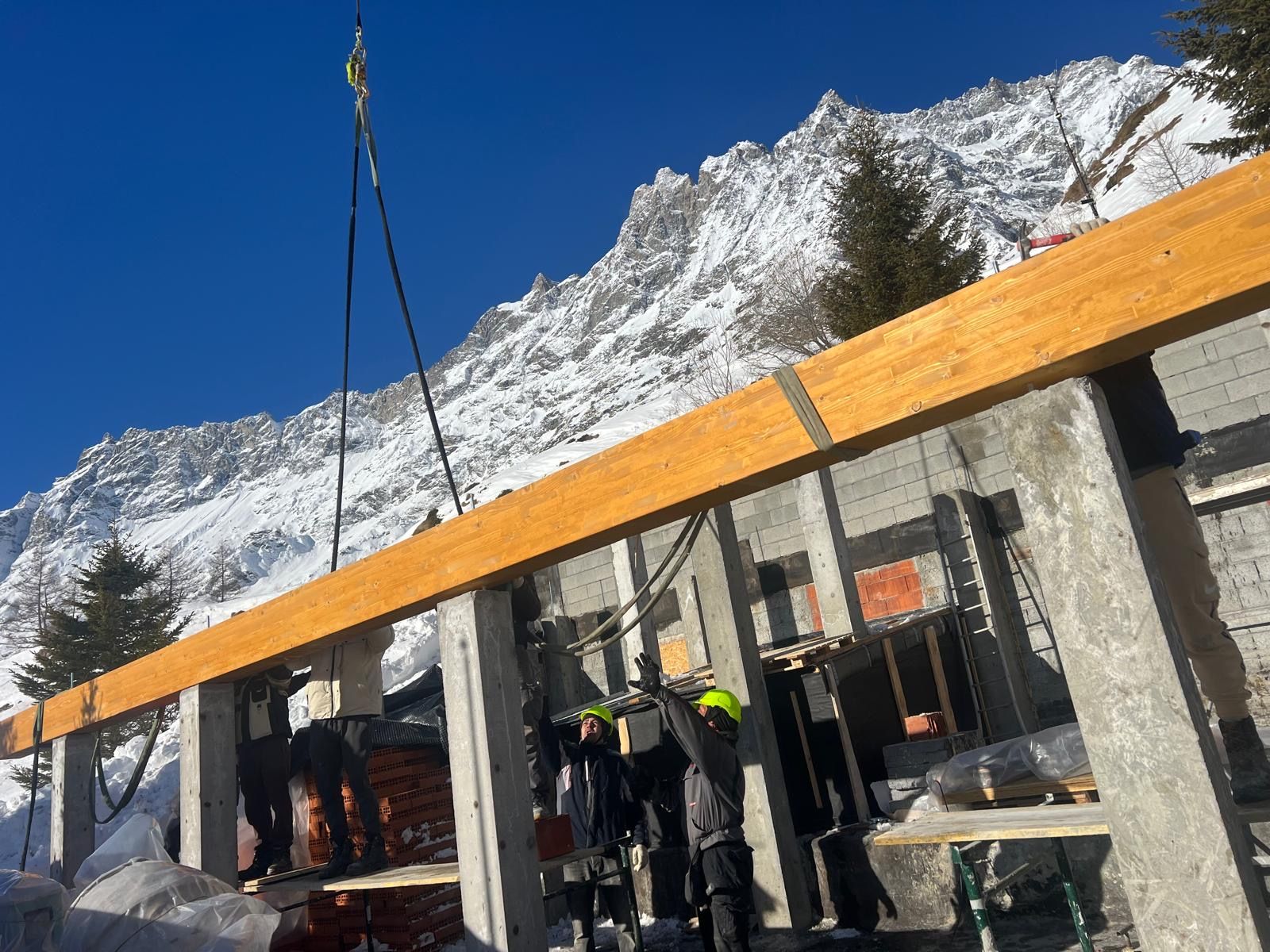 picture of the old restaurant being demolished 