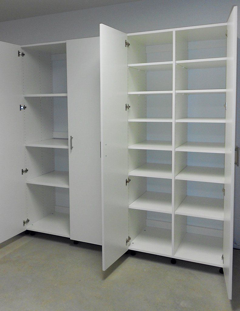 Custom Garage Cabinets With Shelving