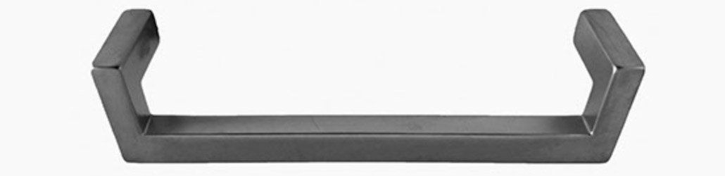 Modern Drop Handle, Matte Aluminum, 5-3/8