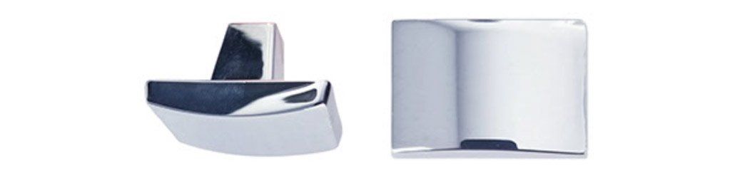 Mod Knob, Polished Chrome, 1/2