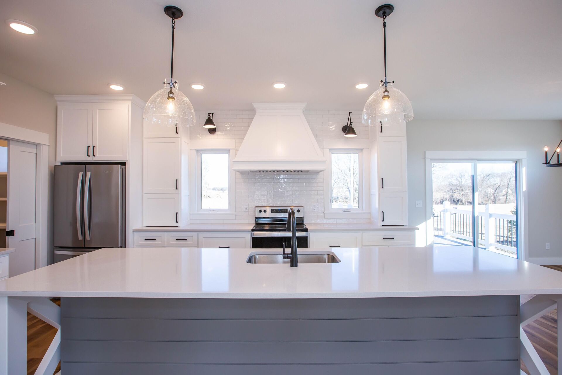 kitchen of a custom home build 