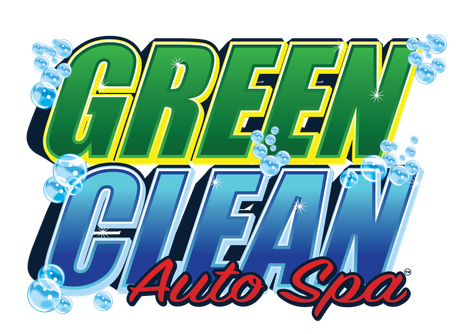 green clean auto spa - car wash logo
